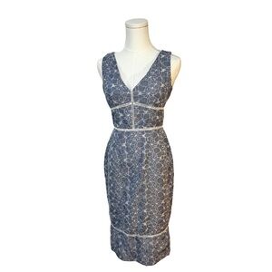 Maggy London Light Blue Midi Dress